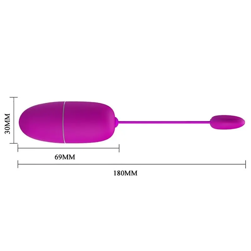 Pretty Love Nymph App Controlled Vibrating Egg Purple Photo 5