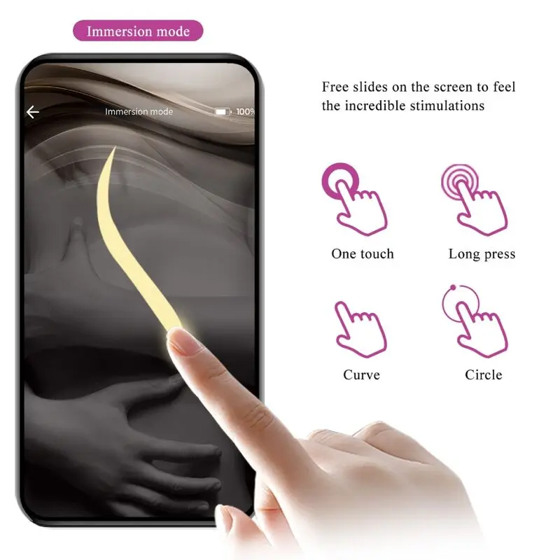 Pretty Love Nymph App Controlled Vibrating Egg Purple Photo 13
