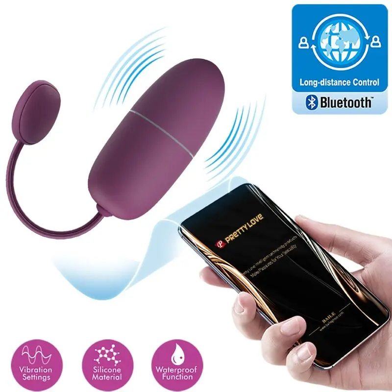 Pretty Love Nymph Vibrating Egg App Controlled Lila Photo 8