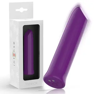 INTENSE TODRICK Violet Clitoral Stimulating Bullet with 10 Vibration Modes Medical-Grade Silicone Magnetic Charger Submersible
