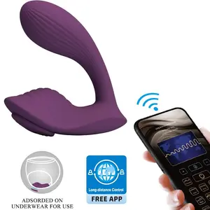 APP SERIES Franz Massager and Vibrator Purple with Dual Motors, App Control, 10 Vibration Modes, and USB Rechargeable Silicone Design