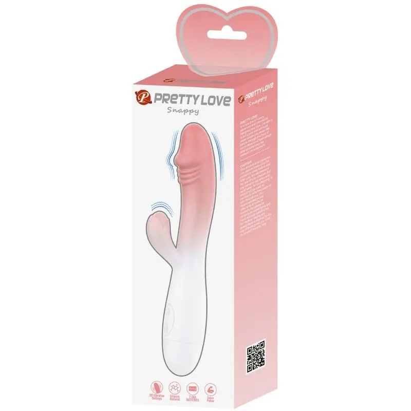 HIGH TECH Pretty Love Snappy Rabbit Vibrator Pink Photo 7