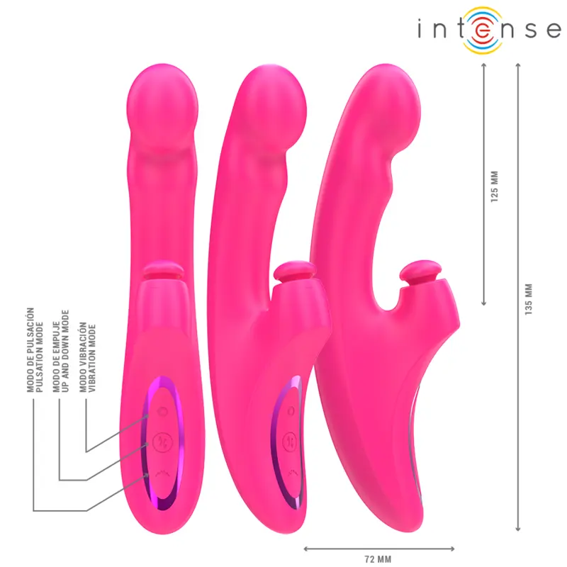 INTENSE EMI 3-in-1 Multifunctional Vibrator Pink Photo 3