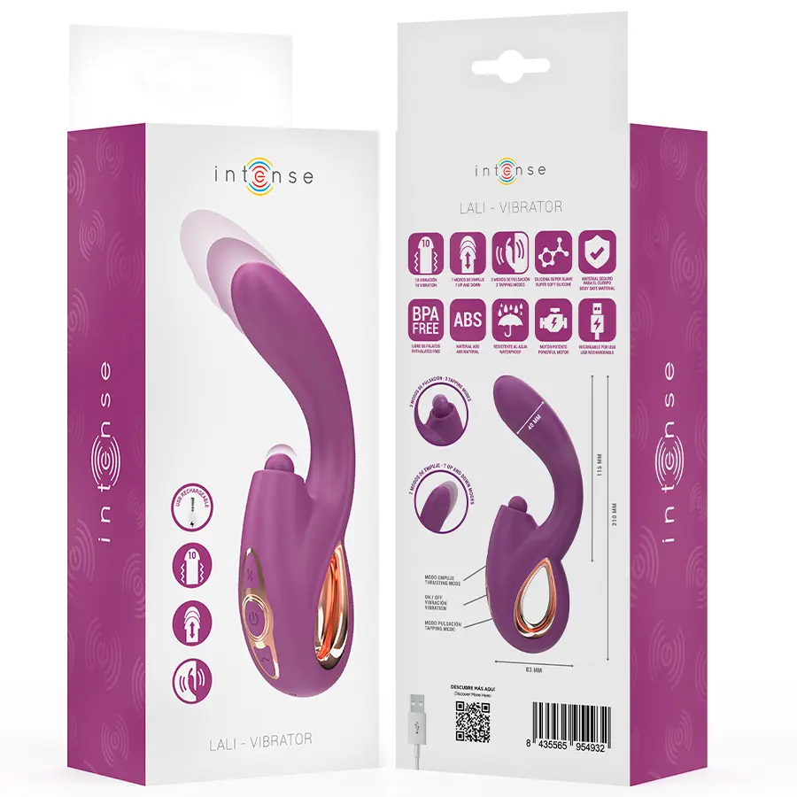 INTENSE LALI Multifunction G-Spot Vibrator - Purple Photo 8