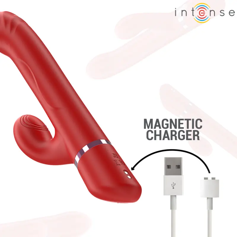 INTENSE LELE Multifunctional Vibrator - Red Photo 7