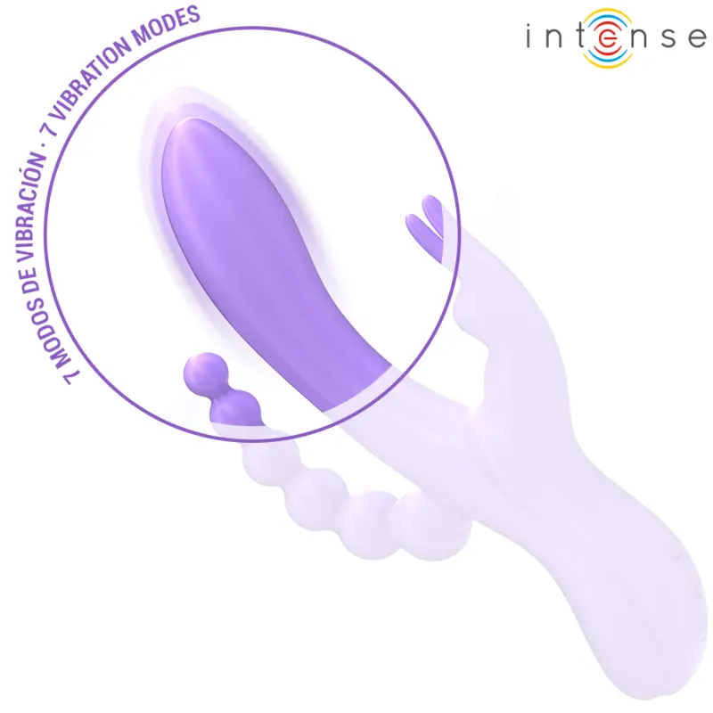 INTENSE Miko Triple Vibrator and Anal Stimulator Purple Photo 5