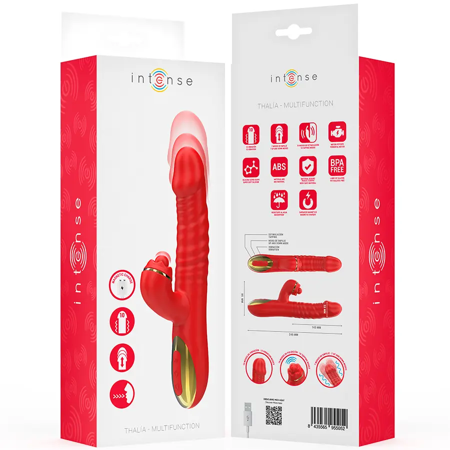 INTENSE Thalia Multifunctional Vibrator Red Photo 8