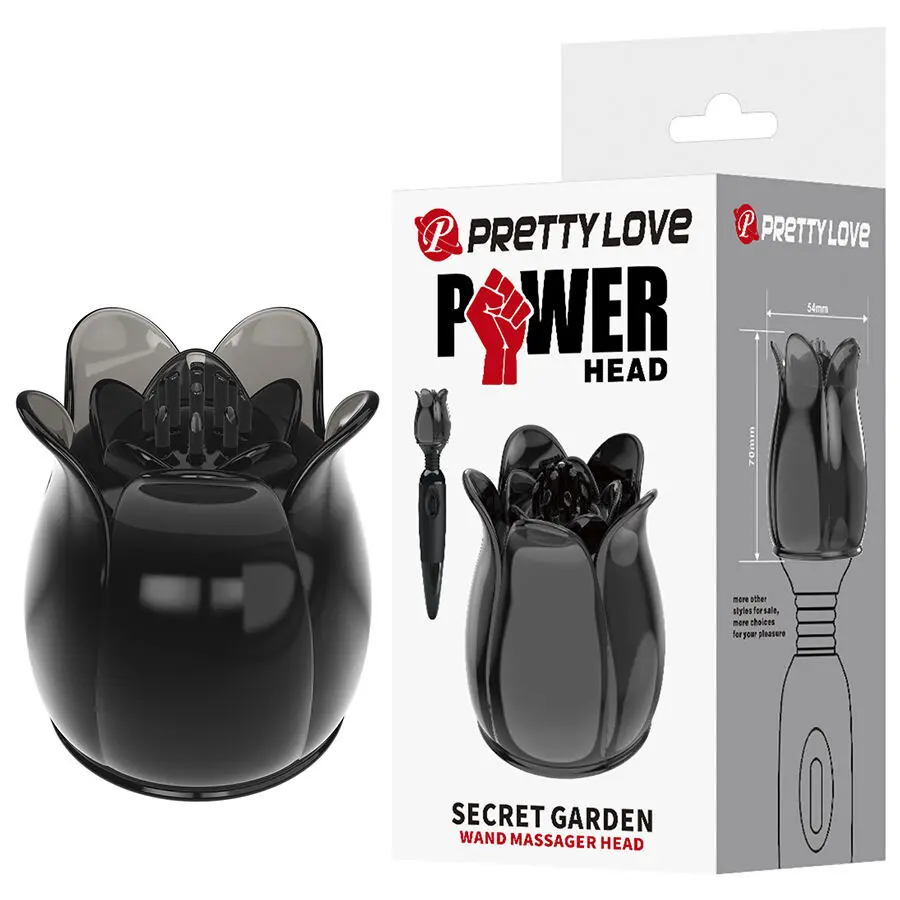 HIGH TECH Secret Garden Black Massage Head Photo 2