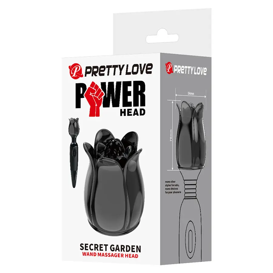 HIGH TECH Secret Garden Black Massage Head Photo 9