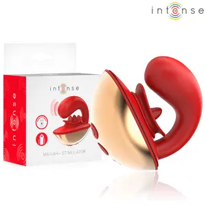 INTENSE Mariah U-shaped dual stimulator with 10 vibration modes medical-grade silicone waterproof USB rechargeable red