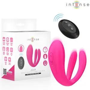 INTENSE Julia Double Vibrator Clamp Stimulator with Remote Control, Dual Motors, 10 Modes, Rechargeable Silicone