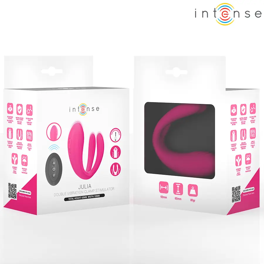 INTENSE Julia Double Vibrator Stimulator with Remote Control Photo 2