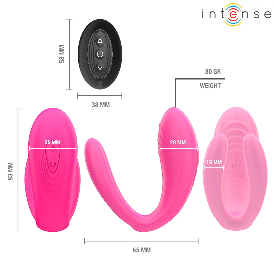 INTENSE Julia Double Vibrator Stimulator with Remote Control Photo 9