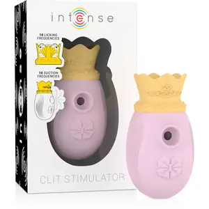 INTENSE Clitoris Stimulator Pink with 10 Suction and 10 Licking Modes USB Rechargeable Waterproof Hypoallergenic Silicone