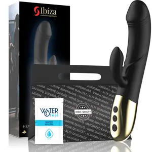 ibiza+ Ibiza Divu motoru rabbit vibrators ar sildīšanas funkciju, G-punkta stimulāciju un 8 režīmiem