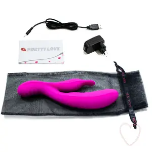 HIGH TECH Pretty Love Highgrade Bliss Lilac Massager with 4 internal motors, 30 pulse control modes, clitoris stimulator, and USB rechargeable battery