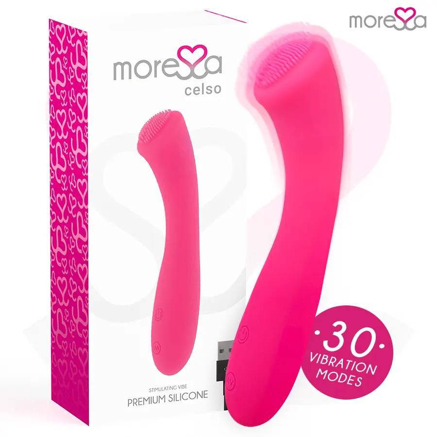 MORESSA CELSO Premium Silicone Rechargeable Vibrator Photo 2