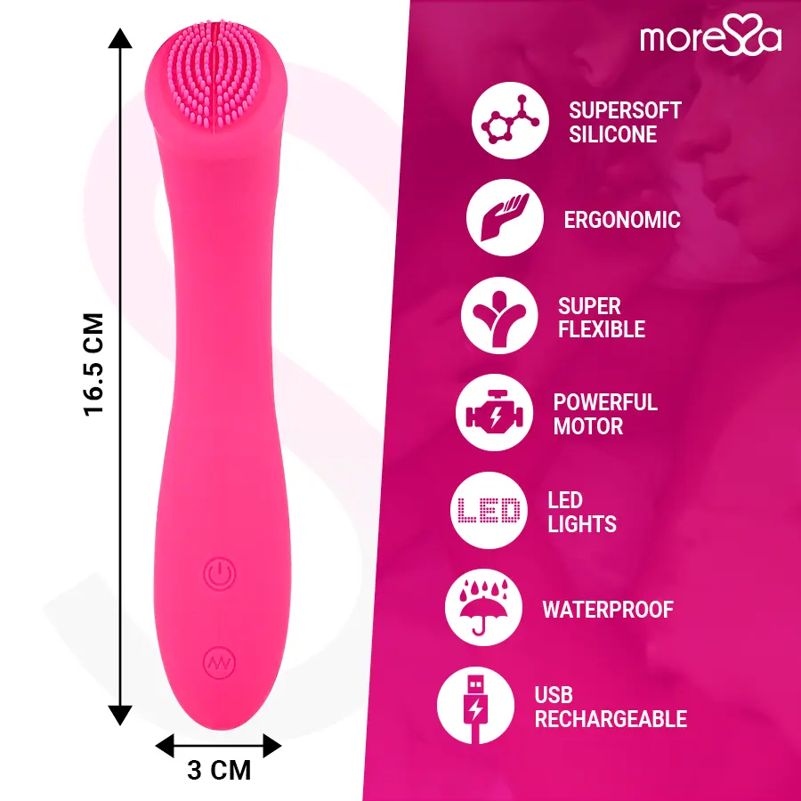MORESSA CELSO Premium Silicone Rechargeable Vibrator Photo 4