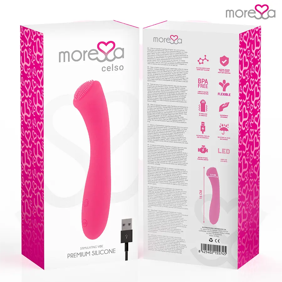 MORESSA CELSO Premium Silicone Rechargeable Vibrator Photo 7