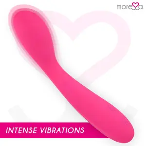 MORESSA Druso Premium Silicone Rechargeable Vibrator with 30 Vibration Modes, USB Charging, and Medical Grade Body Safe Material