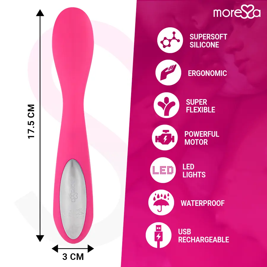 MORESSA Druso Premium Silicone Rechargeable Vibrator Photo 4