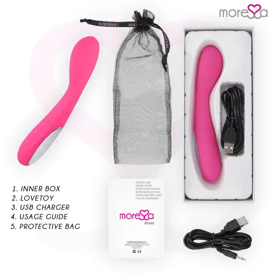 MORESSA Druso Premium Silicone Rechargeable Vibrator Photo 6