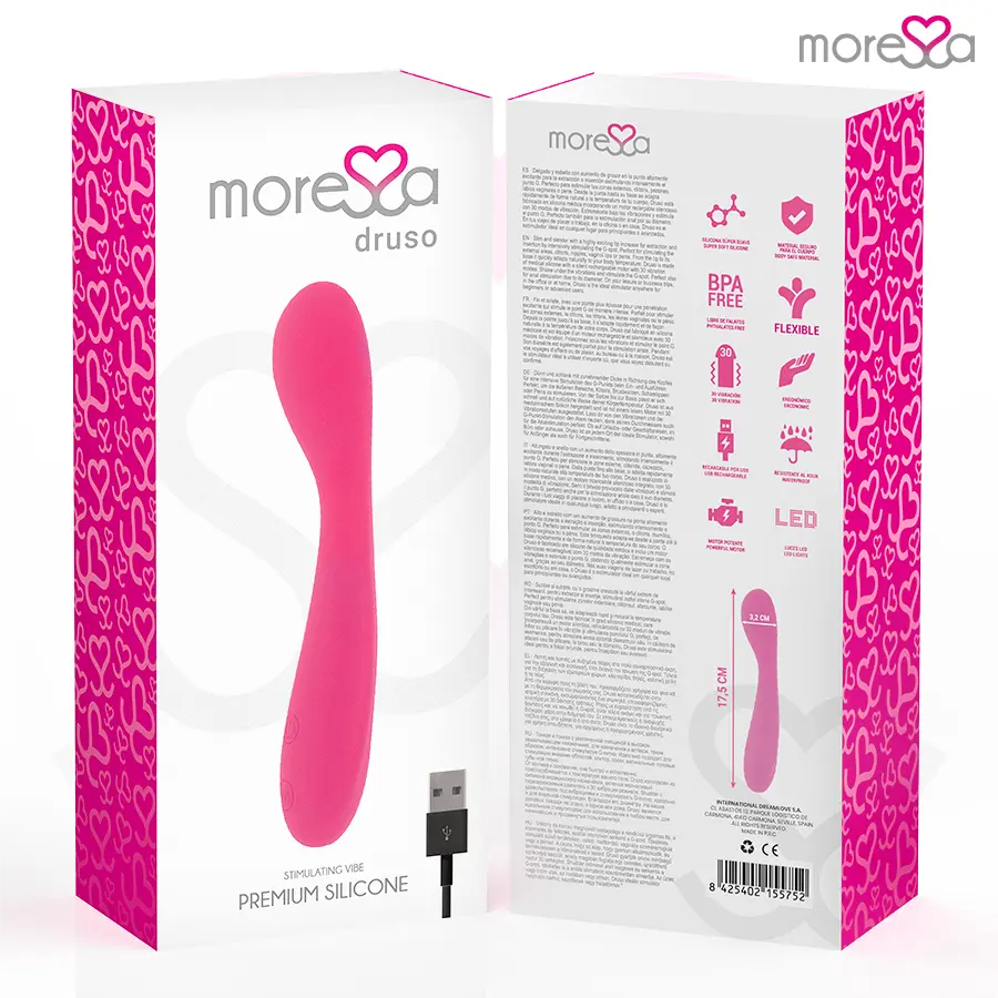 MORESSA Druso Premium Silicone Rechargeable Vibrator Photo 7