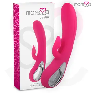MORESSA Dustin Dual Stimulation Rabbit Vibrator with Clitoral Suction and Powerful Vibration, 12 Modes, Medical Silicone, USB Rechargeable