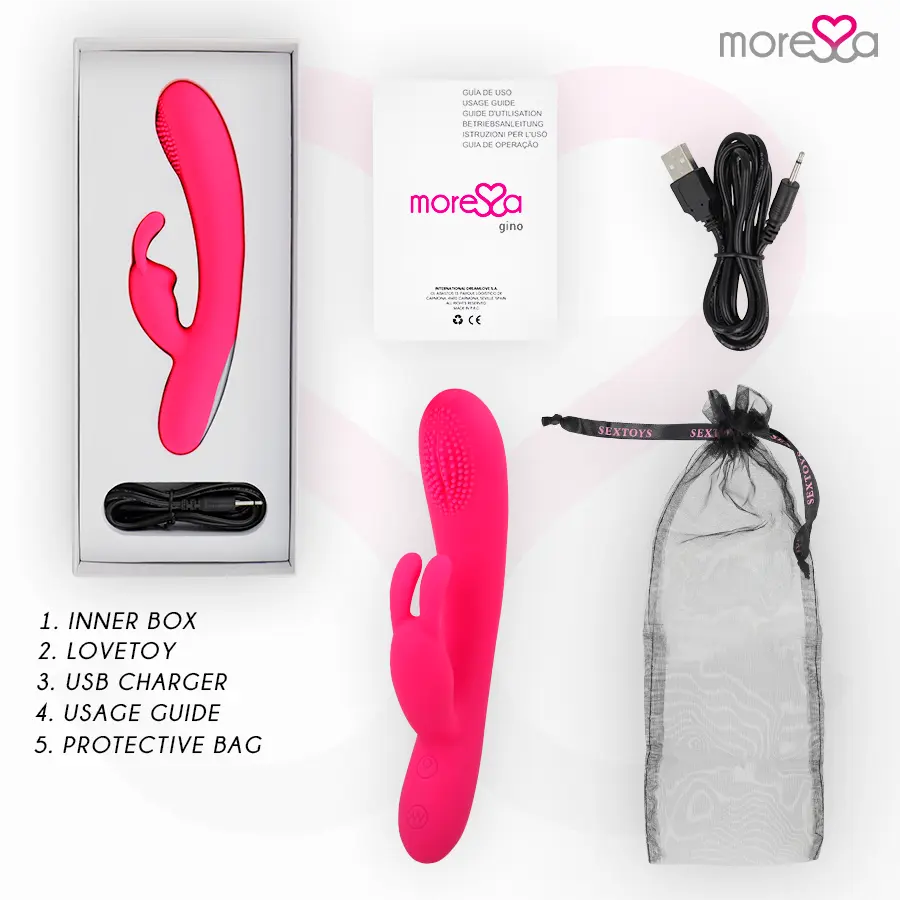 MORESSA GINO Premium Silicone Rechargeable Massager Vibrator Photo 7