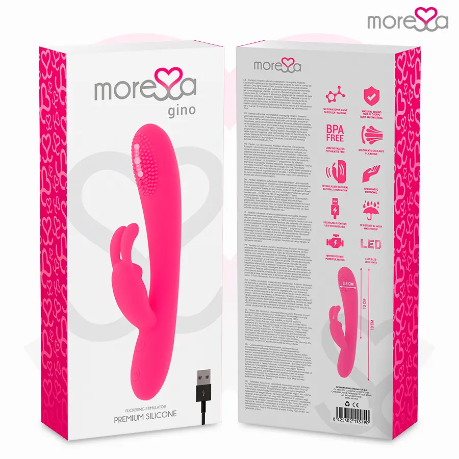 MORESSA GINO Premium Silicone Rechargeable Massager Vibrator Photo 8
