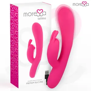 MORESSA Telmo Rechargeable Rabbit Vibrator with 7 Speeds, Clitoral Tickling System, and Medical Silicone