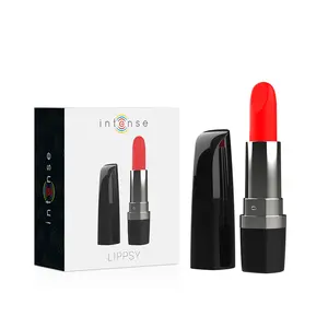 INTENSE Lippsy Vibrating Lipstick Mini Vibrator with 10 Vibration Patterns and Medical Silicone