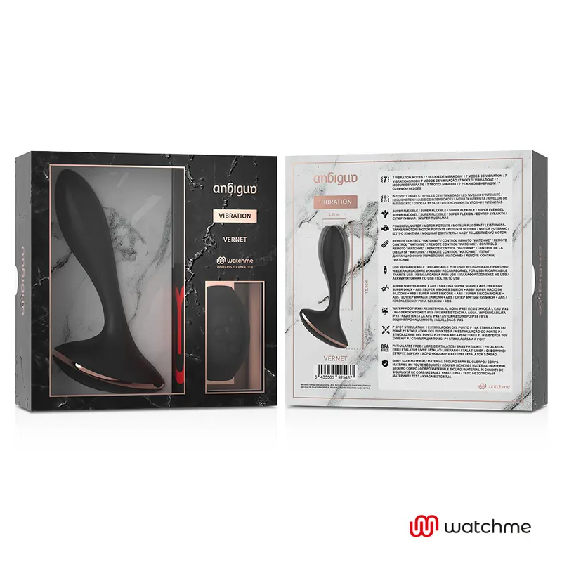 ANBIGUO Vernet Remote Control Anal Plug with WatchMe Photo 8