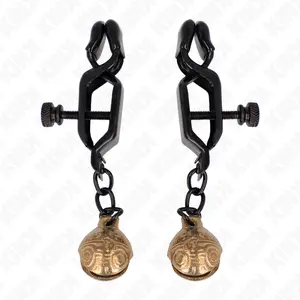 KINK Krtsgalu spīles Bell Jaw Style Melnas 7 cm ar zvaniņiem