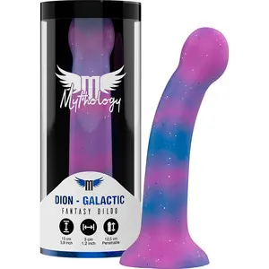 MYTHOLOGY DION Galactic Fantasy Dildo Size S Non-Vibrating Silicone G-Spot Stimulator with Suction Base