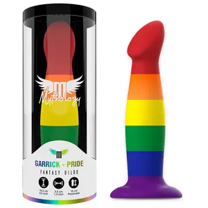 MYTHOLOGY FANTASY DILDO HER GARRICK PRIDE Size M Made of Skin-Safe Silicone with Suction Base and Flexible Design