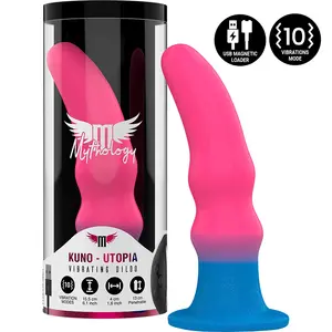 MYTHOLOGY KUNO UTOPIA M Vibrating Dildo with Suction Cup and Watchme Wireless Technology Compatibility, Multi