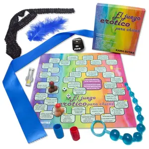 PRIDE Erotiskā spēle puišiem LGBT ar anālajām bumbiņām, bondage lenti, acu apsēju, stimulējošu pildspravu, kauliņiem, smilšu pulksteni un plastificētu galda spēles laukumu