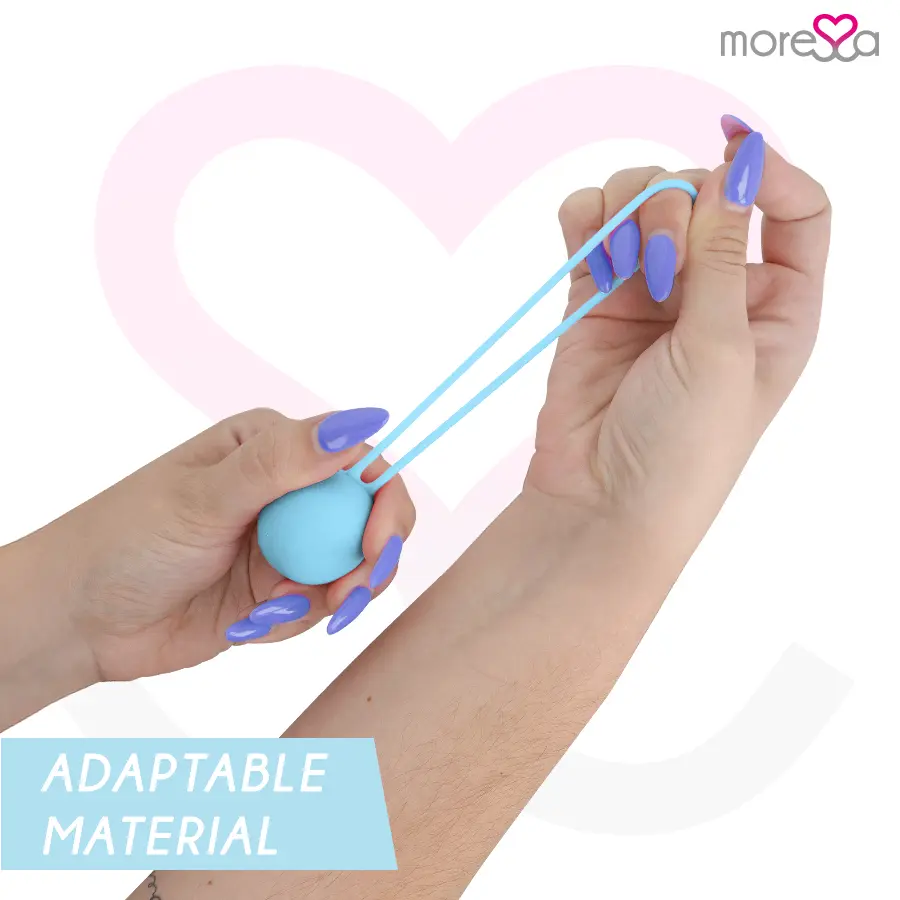 MORESSA OSIAN ONE Premium Silicone Kegel Balls Turquoise Photo 3