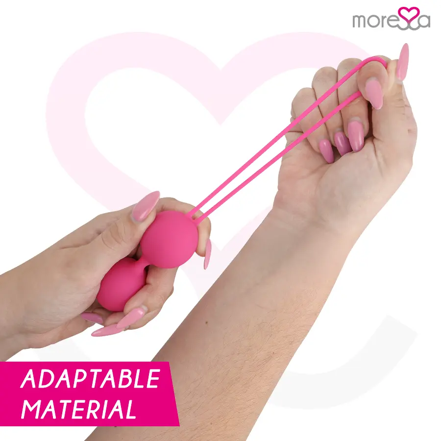 MORESSA OSIAN SET Premium Silicone Pink Kegel Balls Photo 3