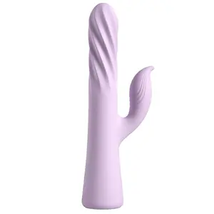 Fantasy For Her Fantasy Twist Rechargeable Dual Stimulation Vibrator with TwistMotion Technology, Rotation, Pushing, and Independent Controls, Purple