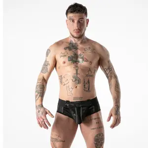 LOCKER GEAR Full Military Access Jock Brief Melns XL Poliesters Elastāns Ar atvērtu piekļuvi