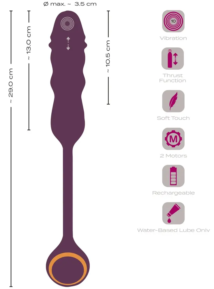 Javida vibrējošs un pulsējošs lodes vibrators Photo 11