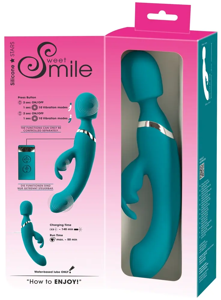 Sweet Smile Smile 3in1 Wand, Rabbit and Vibrator Photo 12