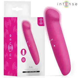 INTENSE Phil G-Spot Vibrator Pink 13 cm made of body-safe ABS material with quiet vibration operation and water-resistant design