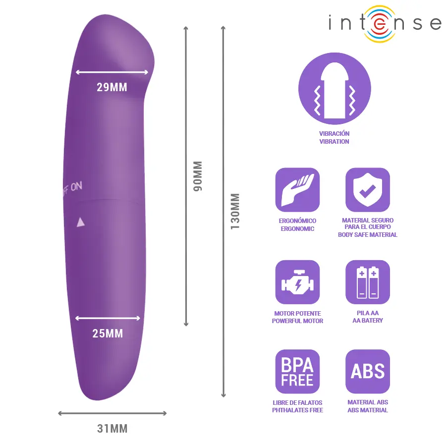 INTENSE Phil G-spot vibrator purple 13 cm Photo 3