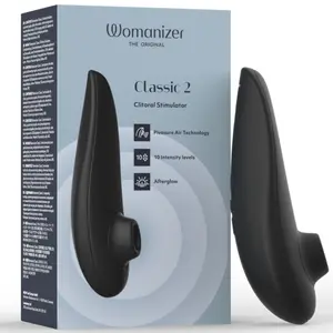 WOMANIZER CLASSIC 2 Клиторальный стимулятор черный 10 уровней интенсивности USB водонепроницаемый IPX7