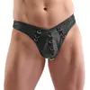 Svenjoyment мужские стринги XL искусственная кожа черные Photo 2