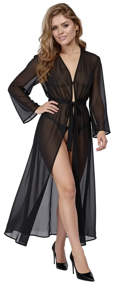 Cottelli Collection Garais Kimono L Melns Photo 4