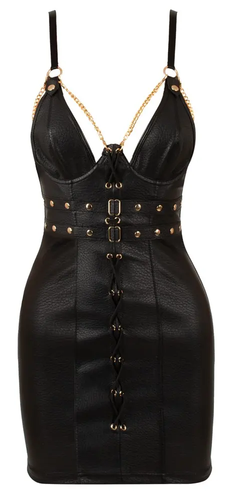 Cottelli Collection Imitation Leather Mini Dress L Photo 11